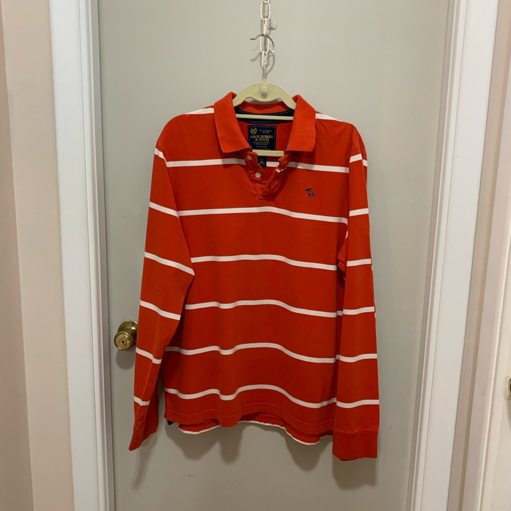 Abercrombie and Fitch long sleeve polo shirt